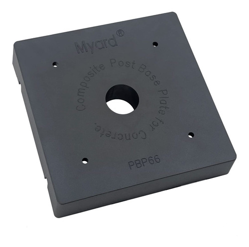 Myard Placa Base Poste Pbp66 Para Madera X 6  Proporciona 1 