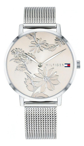 Reloj Tommy Hilfiger Pippa 1781920 Mujer Color De La Malla Plateado Color Del Bisel Plateado Color Del Fondo Plateado