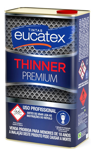 Thinner Eucatex Premium 9116 Sintético Diluição Pintura 5l