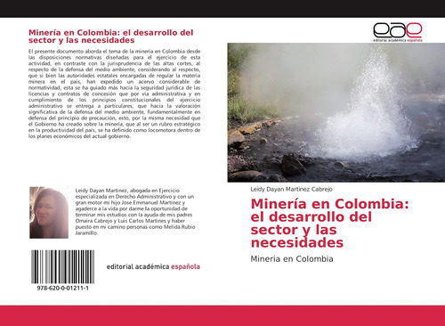 Libro: Minería Colombia: Desarrollo Del Sector Y N