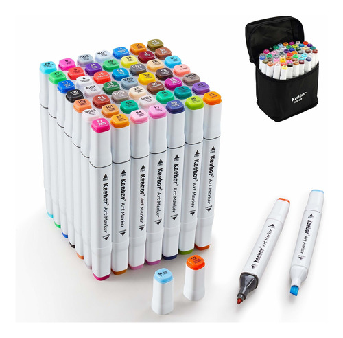 Keebor Advanced 50 1 Color Doble Punta Art Markers Marcador