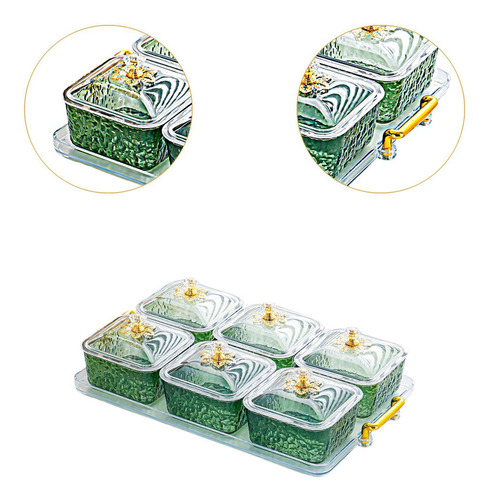 Plato De Frutos Secos En Tarro De Galletas Verde De 6