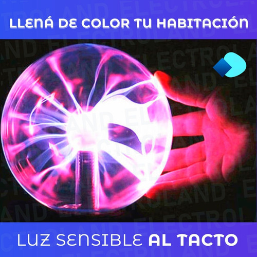 Imagen 3 de 10 de Bola Plasma Con Rayos Lampara Magica Luz Electrica Usb-pila