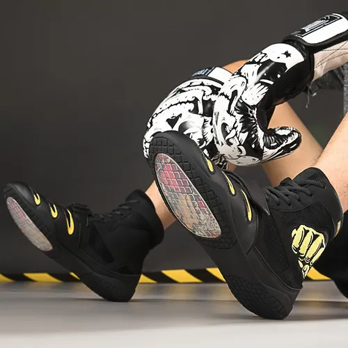 L Zapatos De Boxeo Profesionales Y Botas De Lucha Libre