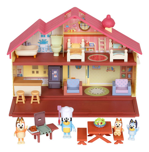 Bluey Mega Bundle Home, Juego De Asador Y 4 Figuras | Amazo.