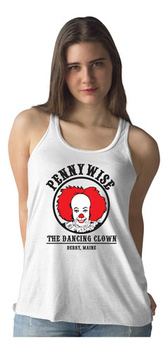 Playera Mujer Tank Top Pennywise Eso It Payaso