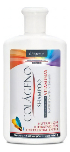  Colageno Shampoo Fortalecido Con Vitaminas 450 Ml