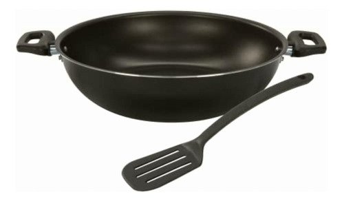 Deleite 65836 Cacerola Wok Con Duraflon Hecha De Aluminio,