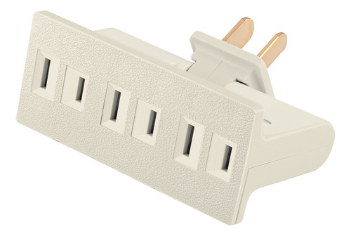Multicontacto Triple, Tipo Bisagra Volteck 6 Pzs