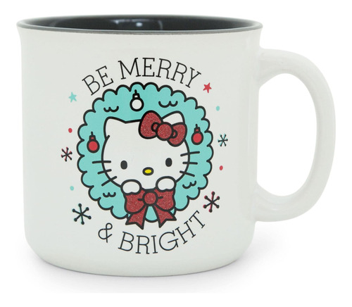 Sanrio Hello Kitty Be Merry Y Taza De Cerámica Para Caravana