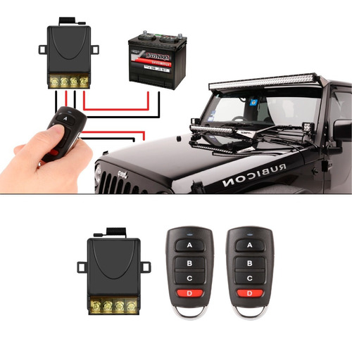 Receptor Inalámbrico 1 Rele  12v 30a 2 Controles 4ch Vip Led