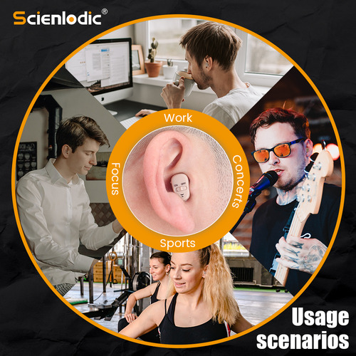 Mini Audífono Invisible Ite Para Sordera Digital
