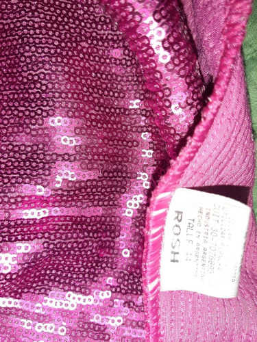 Vestido Fiesta Rosh Paillette¡¡¡ Sin Uso¡ Nuevo ¡ Talle 44