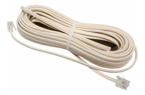 Imagen 2 de 3 de Cable Telefonico De 10 Metros Para Telefono De 10mts Rj11 ®