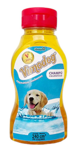 Vimodog Comestico Cachorro 240ml Champú Para Perro Cachorros