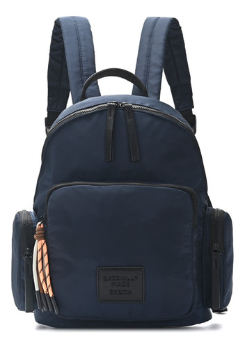 Mochila Pequeña Skora Impermeable Estilo Urbana Color Azul Diseño De La Tela Liso