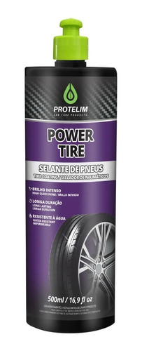 Limpa Pneu Pretinho Hidratante Power Tire 500ml Protelim