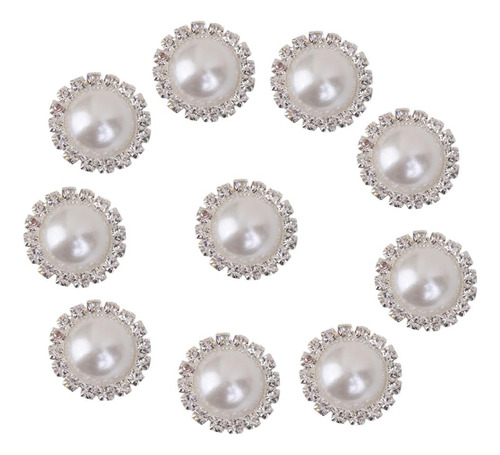 4x 10pcs Botones De De Cristal Vástago Decoración Diy