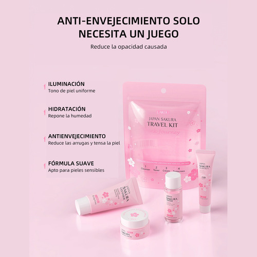 Ml Sakura Travel Set Set Hidratante E Hidratante De 4 Piezas