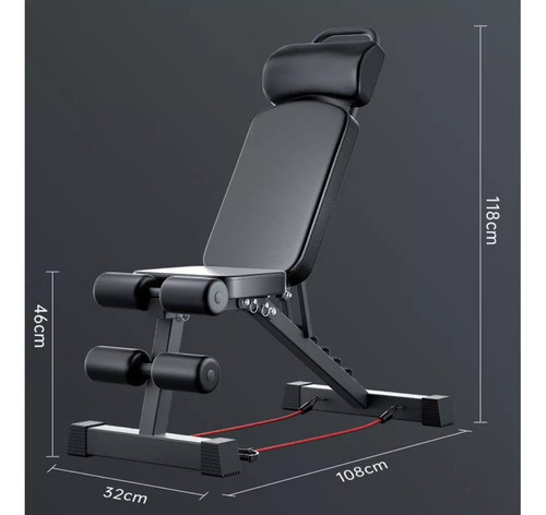Banco Abdominal Multiuso Reclinable Ajustable