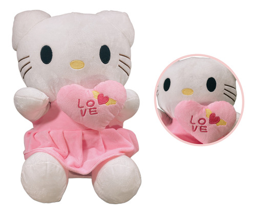 Hello Kitty Peluche Con Corazon 42 Cm Premium