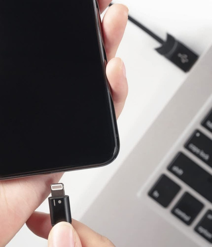 Cable Para iPhone Ringke Usb Smart Fish Reforzado Negro