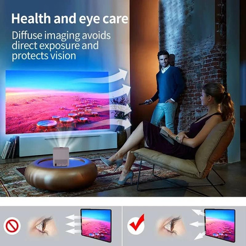 Proyector Lcd T03 4k Proyector Portátil Android De 5000 Lúme