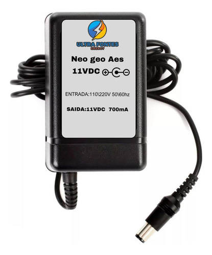 *fonte 11v 700ma P4 Invertido Neogeo Aes Pro Pow3 Reforçada