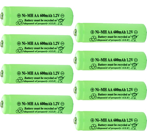 Aa Ni-mh - Batera Recargable De 600 Mah 1.2 V Oxwinou Aa Par