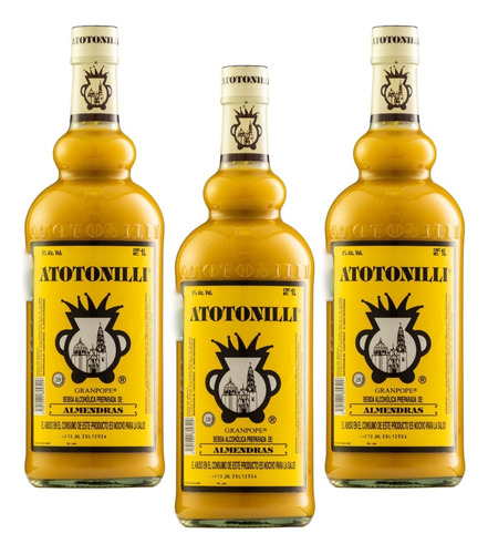 Tripack Rompope Atotonilli Almendras 1000 Ml