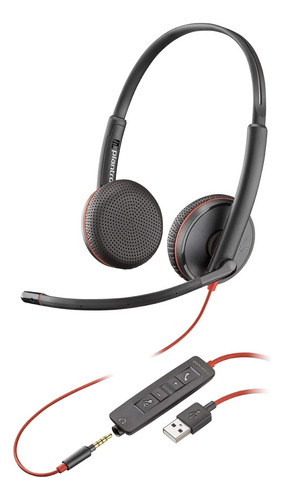 Auriculares Plantronics Blackwire 3225 Usb-a  Auriculares Mo