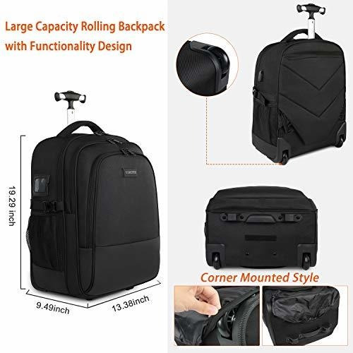 Mochila Con Ruedas, Mochila Grande Con Ruedas Para Hombres Y