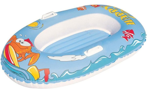Bote Inflable Infantil Bestway 1,35mt Piscina Suelo Inflable Color Celeste