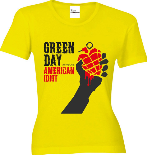 Camiseta Ou Baby Look Green Day