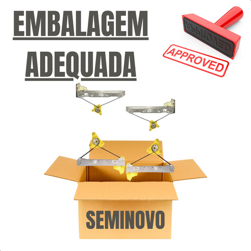 Kit 4 Maquinas Vidro 2 Traseira 2 Dianteira Vw Gol 2008 A 23