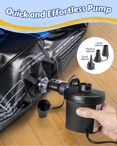 Cama De Viaje Inflable Para Niños Con Protectores De