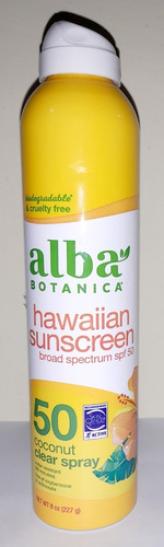 Alba Botanica Spray De Protección Solar Hawaiana Spf50 