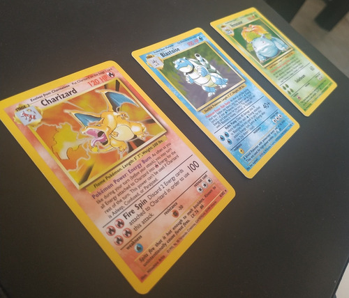 Charizard, Blastoise, Venusaur Base Set - Cartas Pokemon