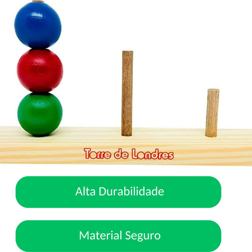 Torre De Londres Em Mdf - Brinquedo De Lógica E Planejamento