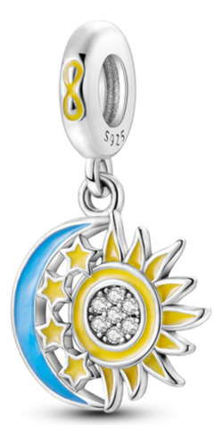 Charm Eclipse Dije De Plata Esterlina S925