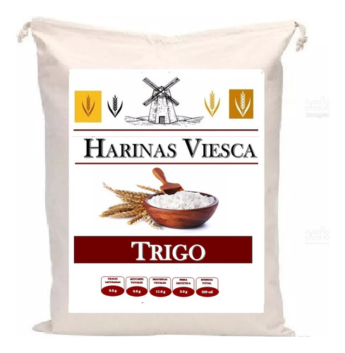 10 Kg De Harina Artesanal De Trigo Sinaloa Alta Calidad