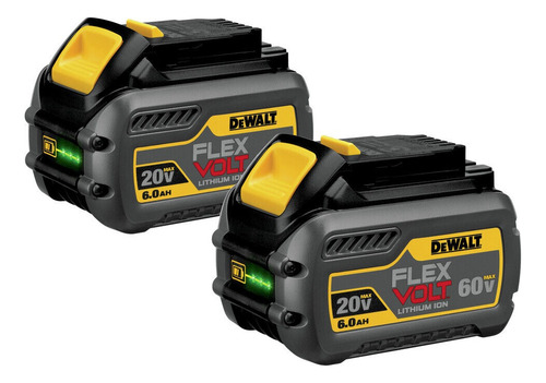 Dewalt Dcb6062 2 Pack 20v/60v Max Flexvolt 6 Ah Ion De Litio
