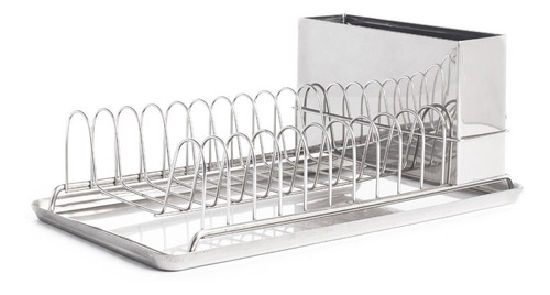 Imagen 2 de 5 de Escurridor Platos Acero Inoxidable 29x16 C/ Bandeja - Lima