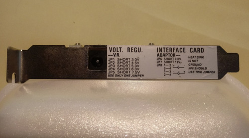 Slot Cpu Con Salida De Tensión Regulable Entre 3 Y 12 Volt