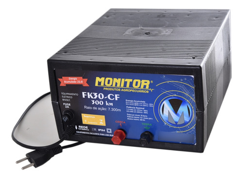 Eletrificador De Cerca Rural Fk30-cf 300 Km Monitor