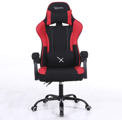 Silla de escritorio Xzeal XZ20 gamer ergonómica negra y roja