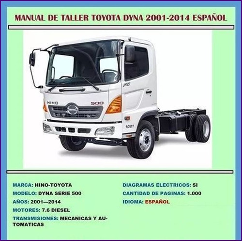 Manual De Taller Reparacion Dyna Hino 500 2001 14