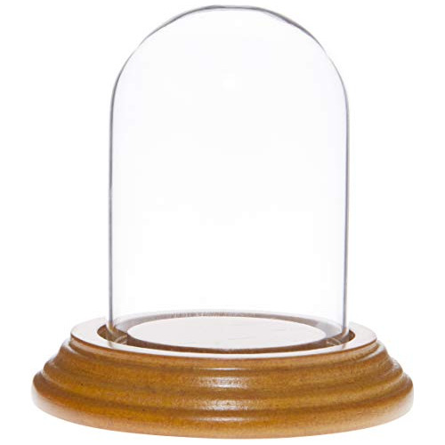 Campana De Cristal Miniatura De 2  X 3  Base De Chapa D...