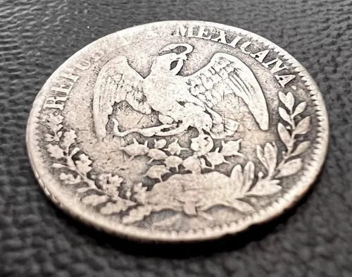 Moneda De Un 1 Real Plata 1834 Durango Do Rm Aguila Francesa