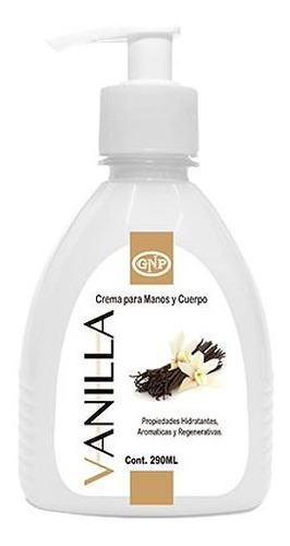 Crema Para Manos Y Cuerpo Gnp 290ml Vainilla C/valvula Nice